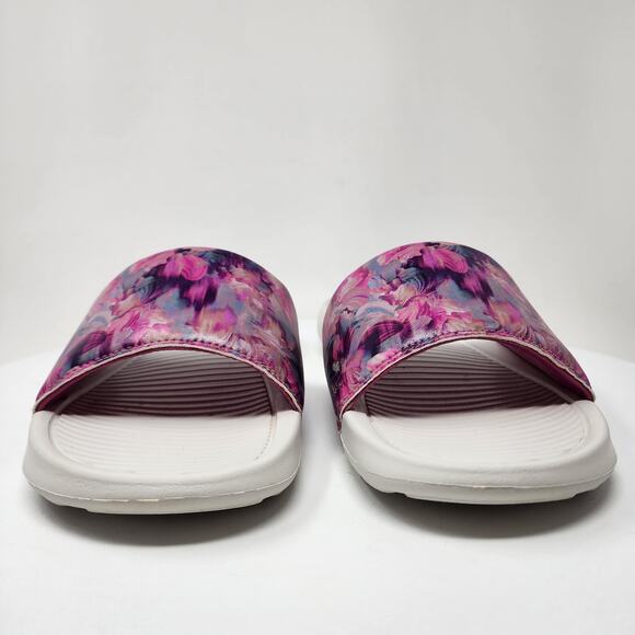 Nike Victori One Slide Sandal Women 11 Pink Cosmic Fuchsia/Light Bone DZ6249-600 - Picture 4 of 13